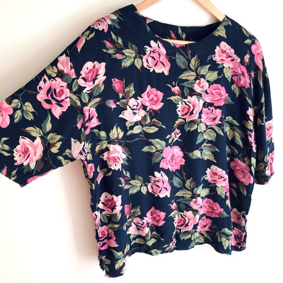 Vintage flower blossom blouse - Picture 11 of 15